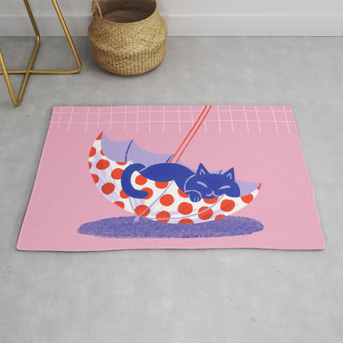 Umbrella Cat Rug Gallery Image 1
