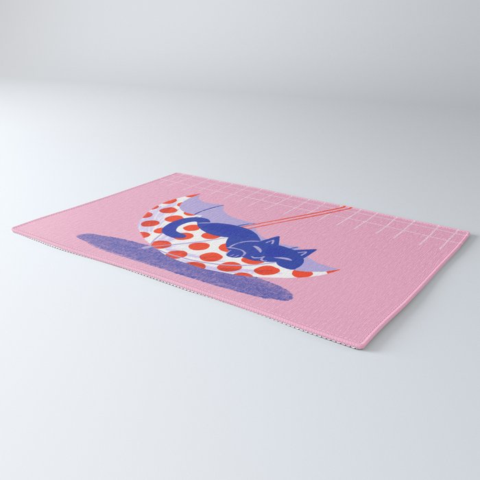 Umbrella Cat Rug Gallery Image 3