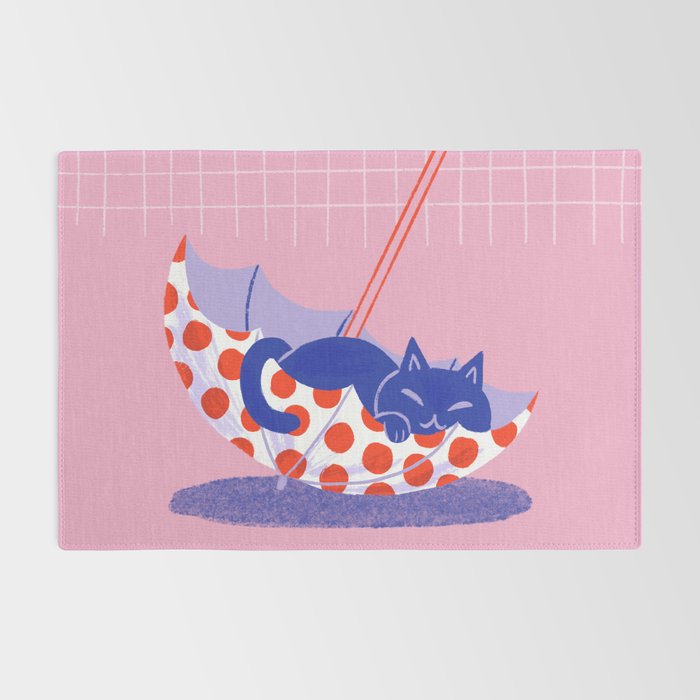 Umbrella Cat Rug Gallery Image 2
