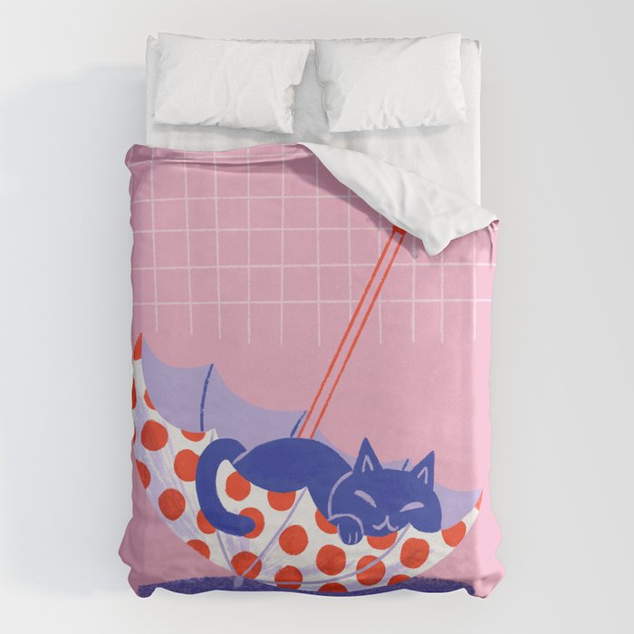 Umbrella Cat Duvet Cover Gallery Image 6