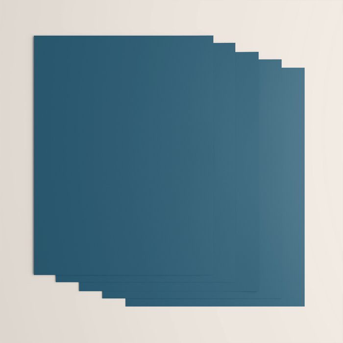 Peacock Blue Wrapping Paper Gallery Image 3