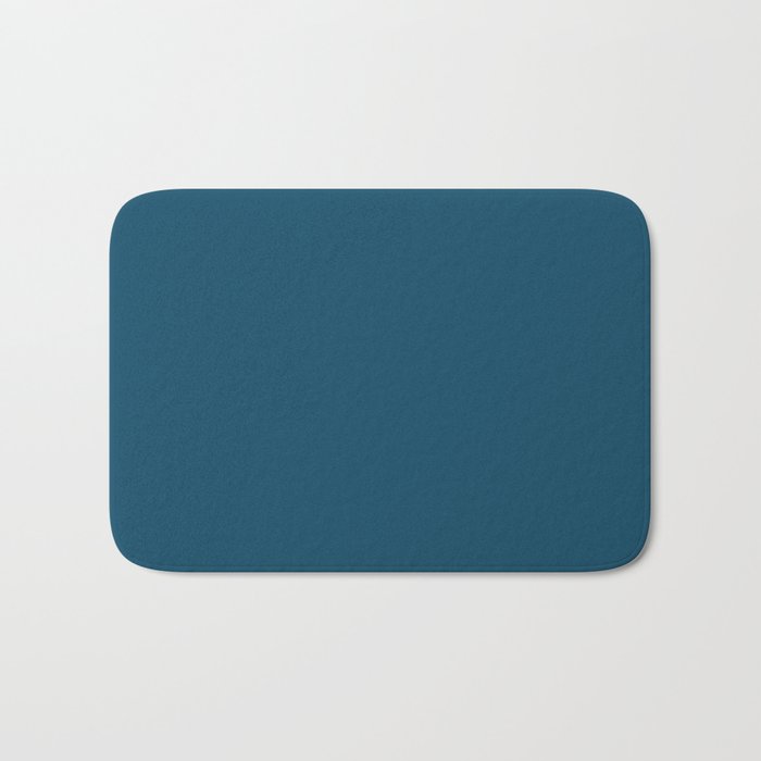 Peacock Blue Bath Mat Gallery Image 1