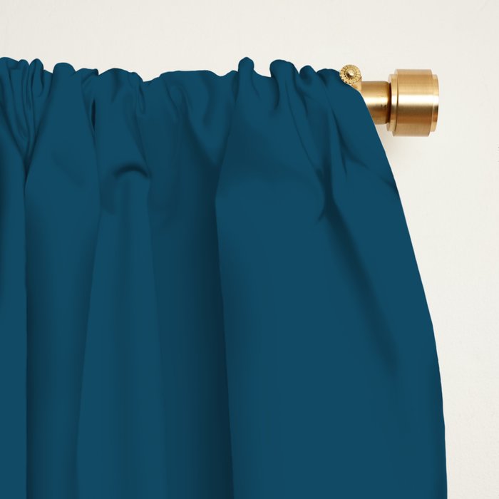 Peacock Blue Window Curtain Gallery Image 2