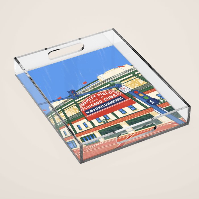 Wrigley Field Acrylic Tray Gallery Image 1
