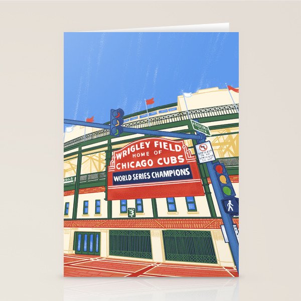 Wrigley Field Stationery Card Gallery Image 1