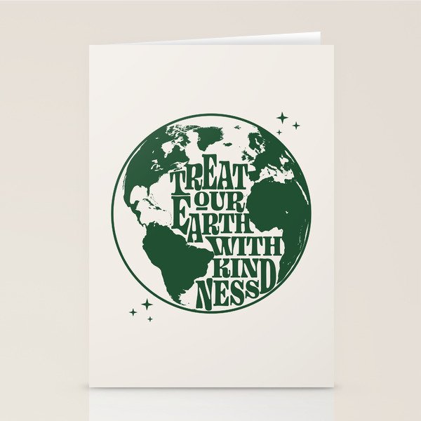 Treat our Earth with Kindness Stationery Card Gallery Image 1