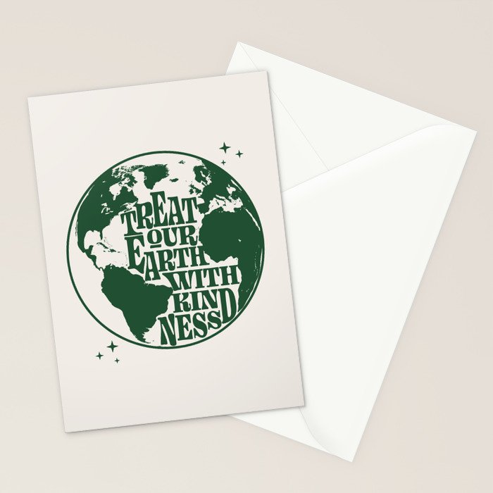 Treat our Earth with Kindness Stationery Card Gallery Image 2