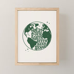Treat our Earth with Kindness Mini Art Print Gallery Image 1