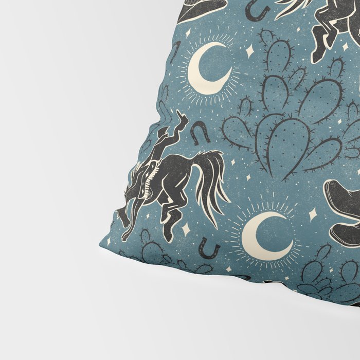 Cowboys and Cacti - midnight Pillow Sham Gallery Image 4