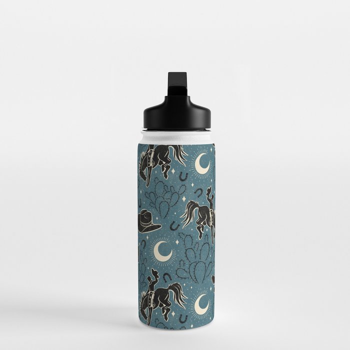 Cowboys and Cacti - midnight Water Bottle Gallery Image 3