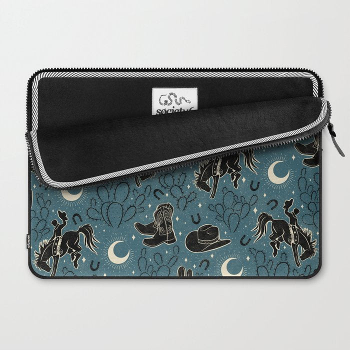 Cowboys and Cacti - midnight Laptop Sleeve Gallery Image 2
