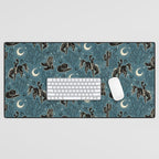 Cowboys and Cacti - midnight Desk Mat Gallery Image 1