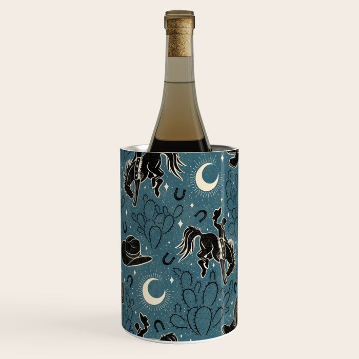 Cowboys and Cacti - midnight Wine Chiller Gallery Image 2