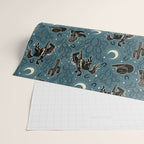 Cowboys and Cacti - midnight Wrapping Paper Gallery Image 2