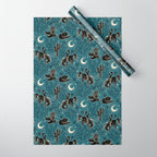 Cowboys and Cacti - midnight Wrapping Paper Gallery Image 1