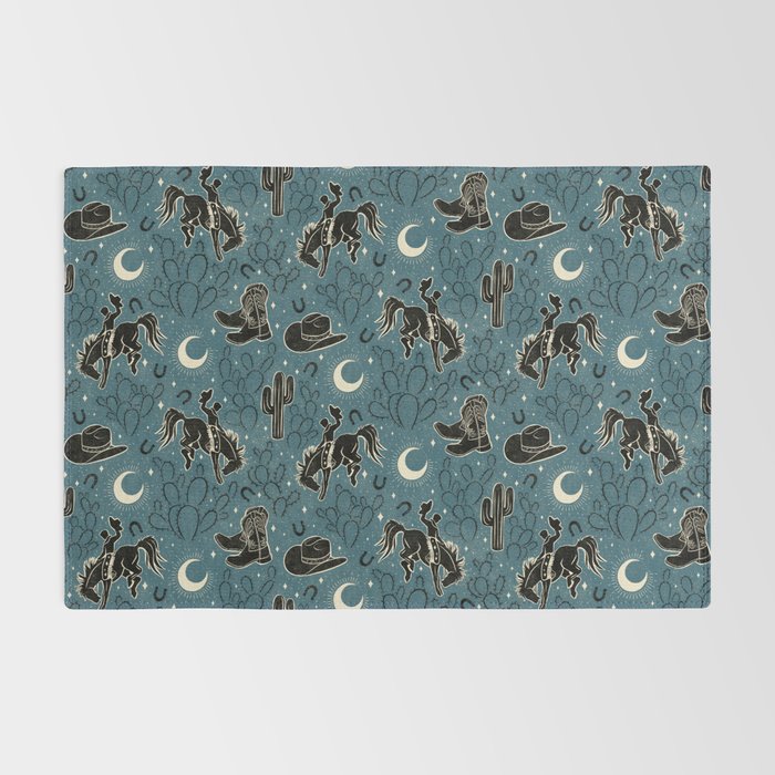 Cowboys and Cacti - midnight Rug Gallery Image 2