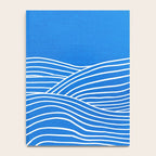French Blue Ocean Waves Notebook Gallery Image 4