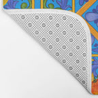 Summer ,Sicilian tiles ,citrus,oranges,majolica,lemons ,Mediterranean  Bath Mat Gallery Image 2