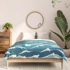 Cat waves pattern Comforter Gallery Image 3
