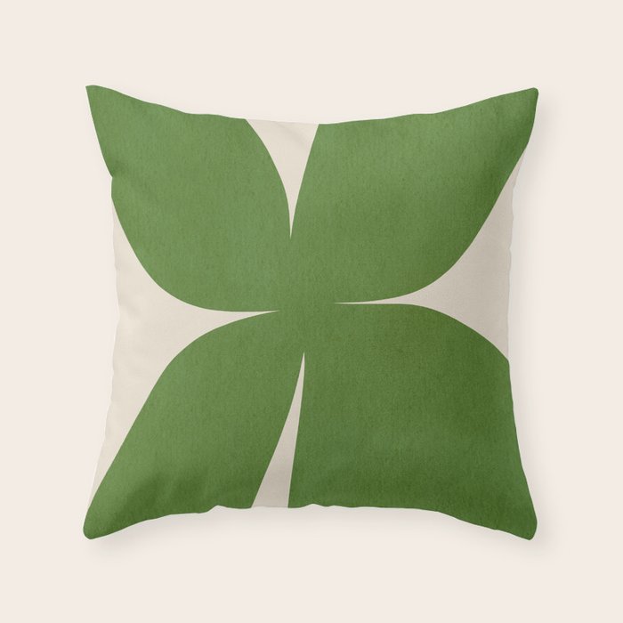 Abstract-botanical 23 Throw Pillow Gallery Image 1