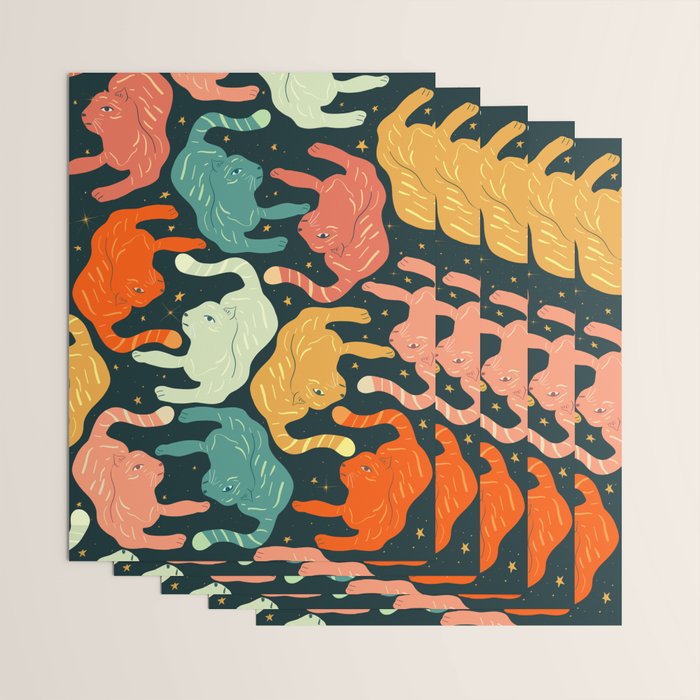 Tigers in the sky Wrapping Paper Gallery Image 3