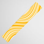 Wavy Stripes XXII - Golden Sunshine Yellow Table Runner Gallery Image 3