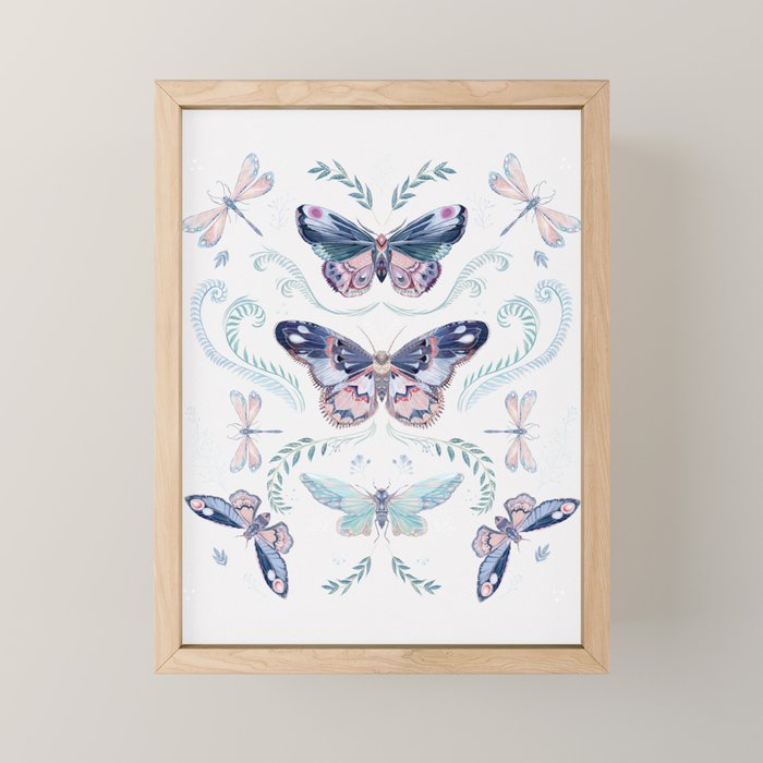 Butterflies painting Mini Art Print Gallery Image 1