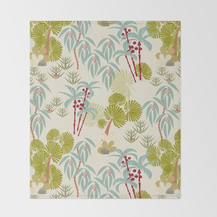 Tropical Spring Throw Blanket Gallery Image 2