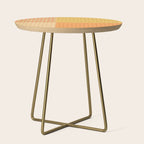 Color Block Line Abstract IV Boho Western Side Table Gallery Image 1