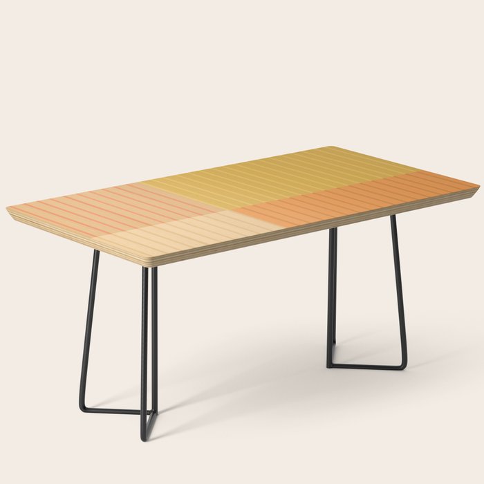 Color Block Line Abstract IV Boho Western Coffee Table Gallery Image 1