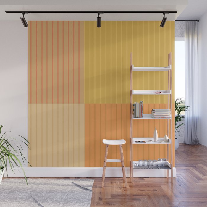 Color Block Line Abstract IV Boho Western Wall Mural Gallery Image 1
