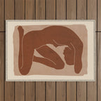 Abstract Nude Art Outdoor Rug Gallery Image 1