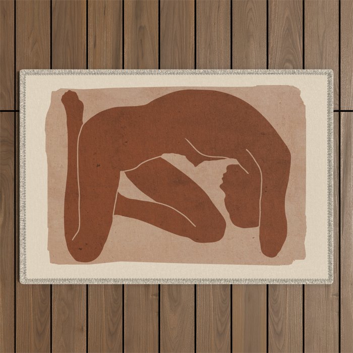 Abstract Nude Art Outdoor Rug Gallery Image 1