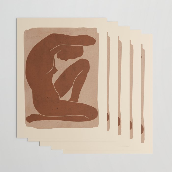 Abstract Nude Art Wrapping Paper Gallery Image 3