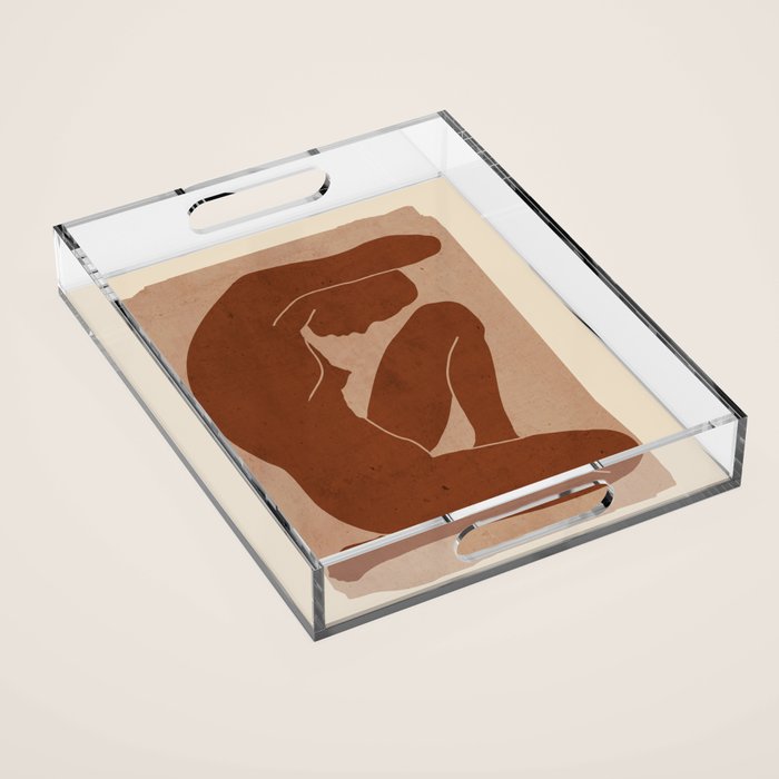 Abstract Nude Art Acrylic Tray Gallery Image 1