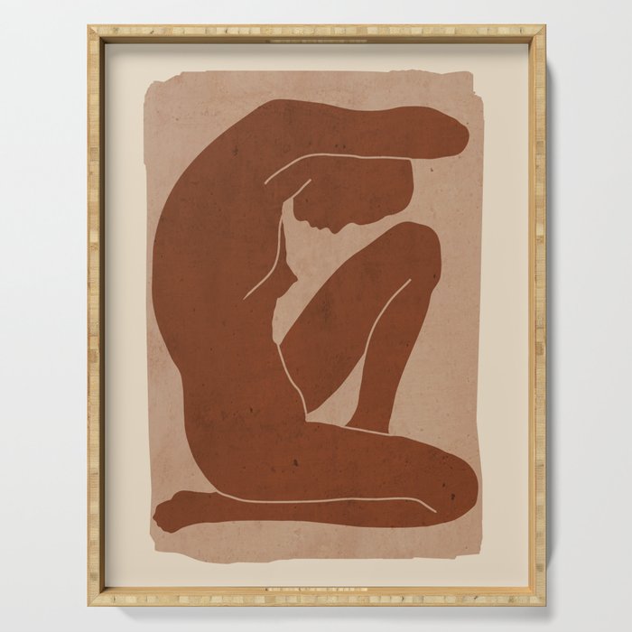 Abstract Nude Art Serving Tray Gallery Image 1
