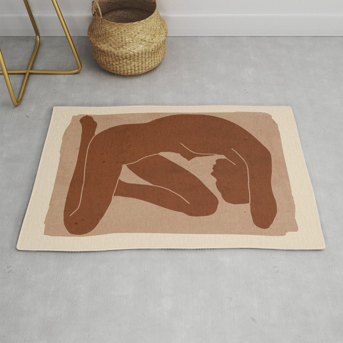 Abstract Nude Art Rug Gallery Image 1