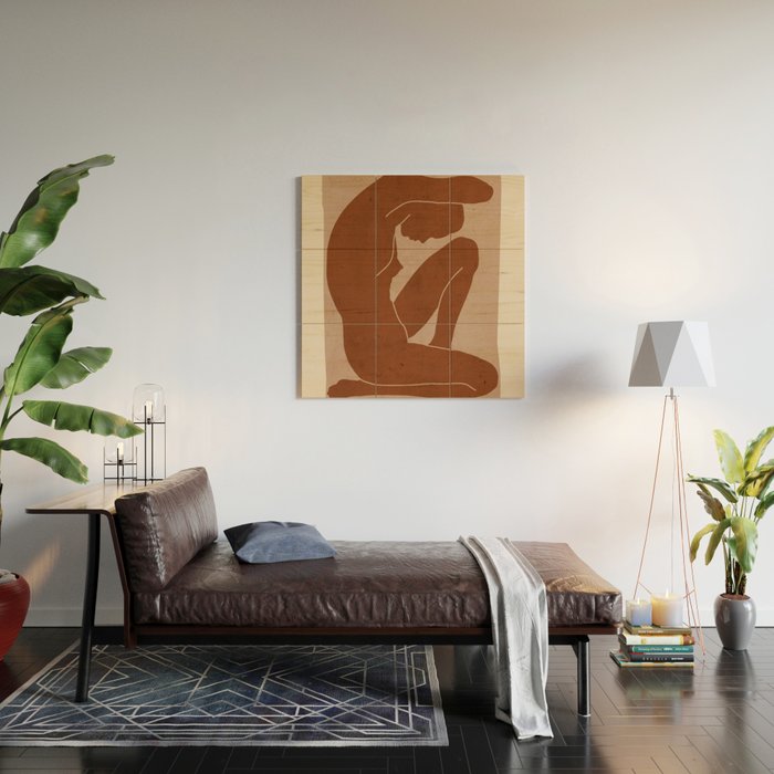 Abstract Nude Art Wood Wall Art Gallery Image 2