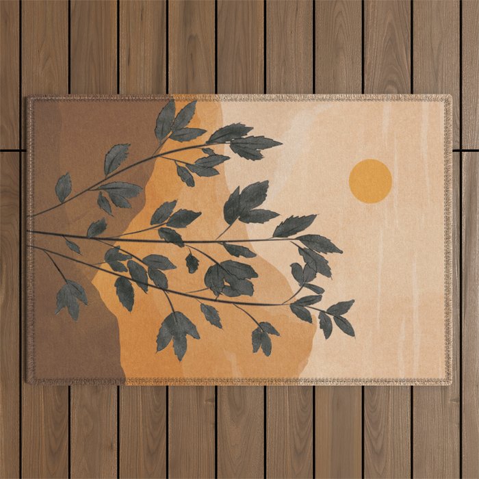 Plant Under a Dune Outdoor Rug Gallery Image 1