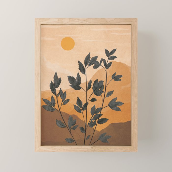 Plant Under a Dune Mini Art Print Gallery Image 1