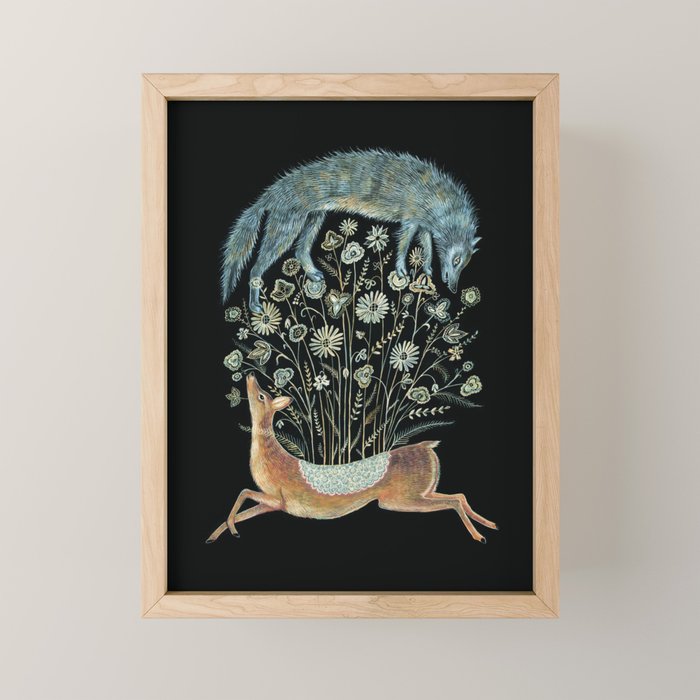 Delicate Deer Mini Art Print Gallery Image 1