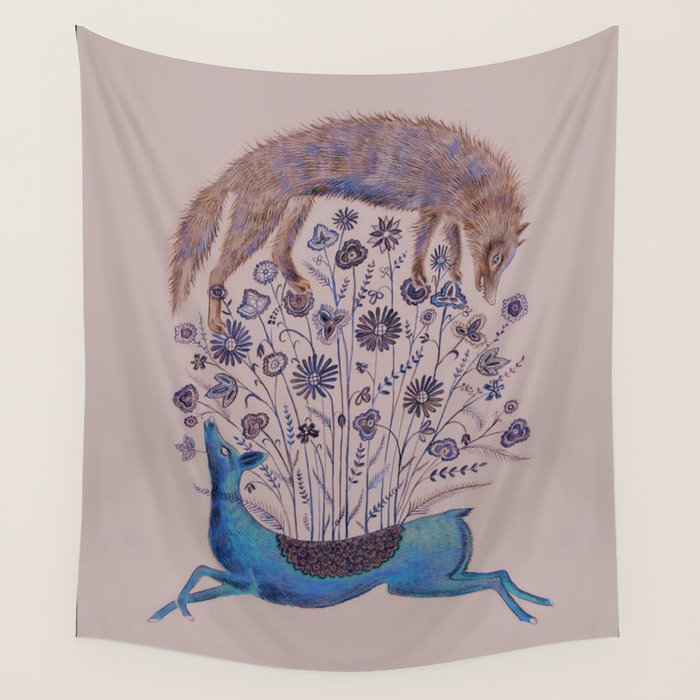 Delicate Deer Wall Tapestry Gallery Image 1