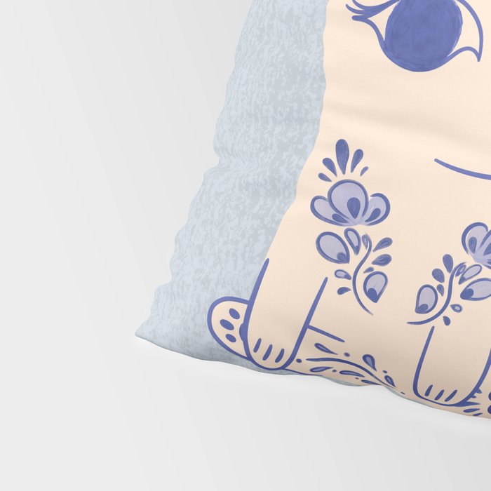Delft Pottery Cat Butt Pillow Sham Gallery Image 4