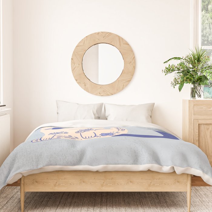 Delft Pottery Cat Butt Duvet Cover Gallery Image 3