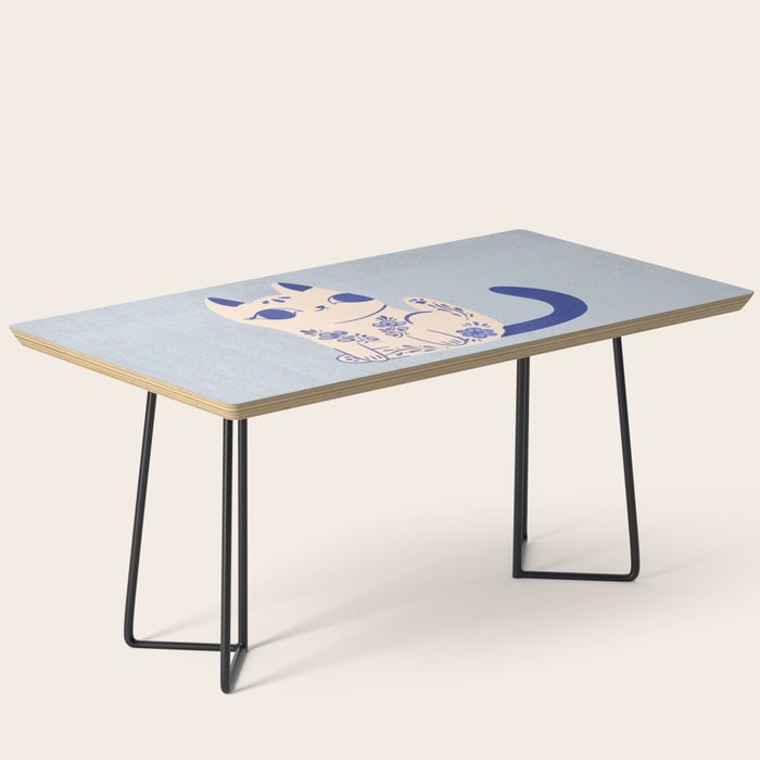 Delft Pottery Cat Butt Coffee Table Gallery Image 1