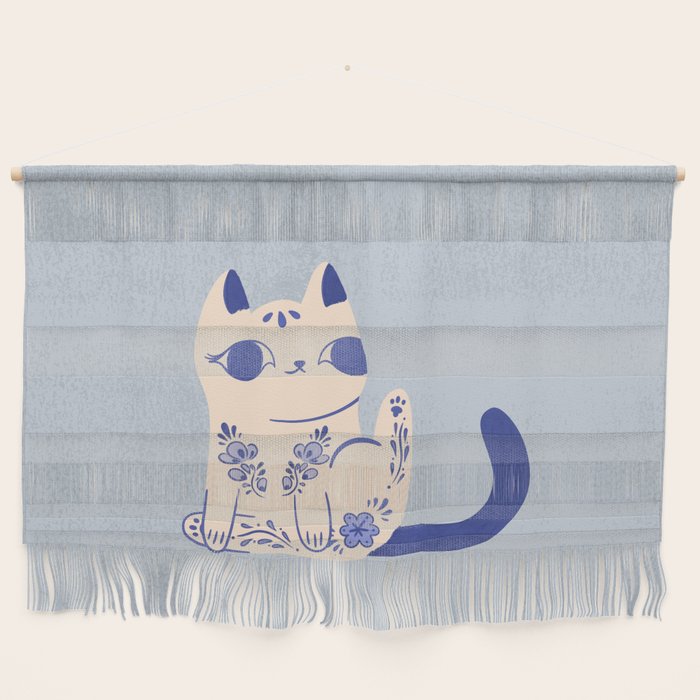 Delft Pottery Cat Butt Wall Hanging Gallery Image 1