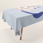 Delft Pottery Cat Butt Tablecloth Gallery Image 1