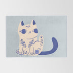 Delft Pottery Cat Butt Rug Gallery Image 2