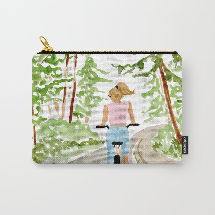 Biking in BC Carry All Pouch Gallery Image 1