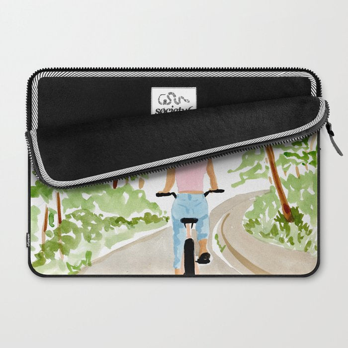 Biking in BC Laptop Sleeve Gallery Image 2